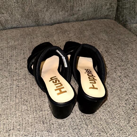 Hush Puppies Leila Slide Sandals Women's US 11 Black Square Toe HW06849-007 - Picture 3 of 6